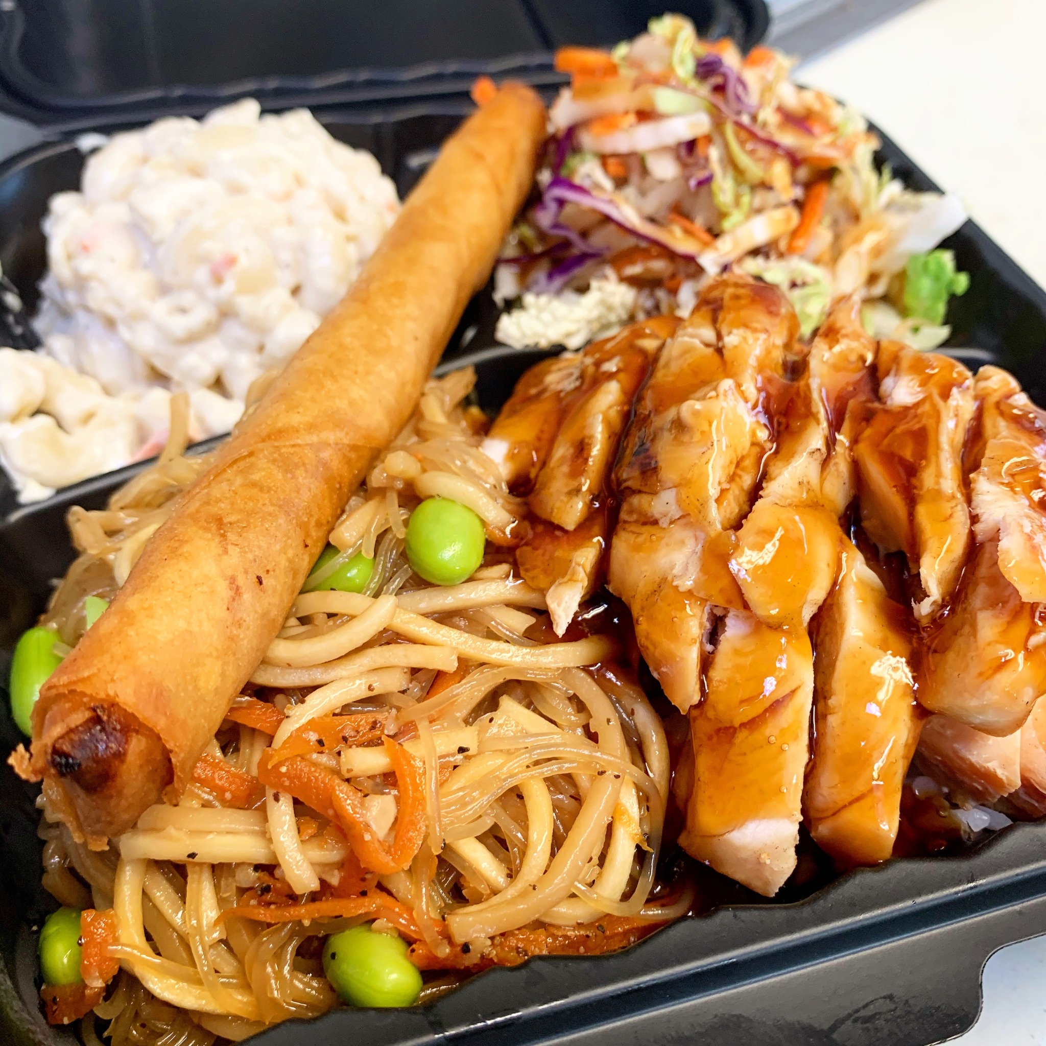 Luau Plate with teriyaki chicken